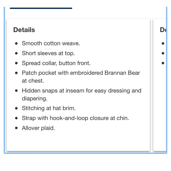 GAP baby plaid roper and hat set - Picture 2 of 9